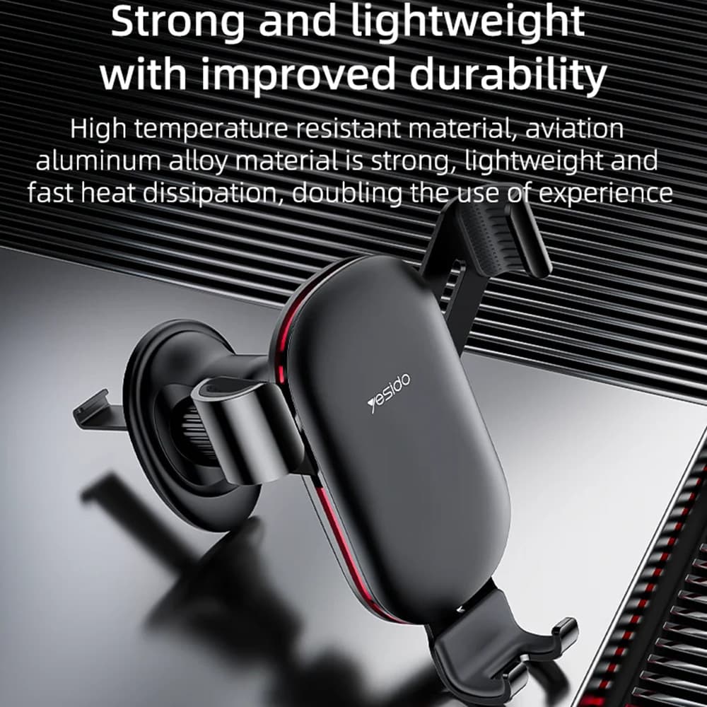 Yesido Car Holder C243 do ventilace s háčkem černý - náhled 4