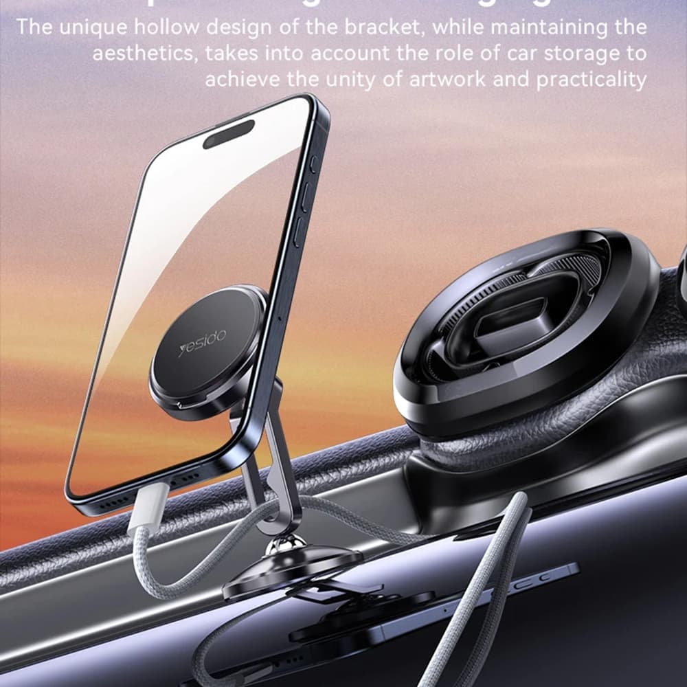 Yesido Car Holder C210 Magnetický na palubní desku černý - náhled 4