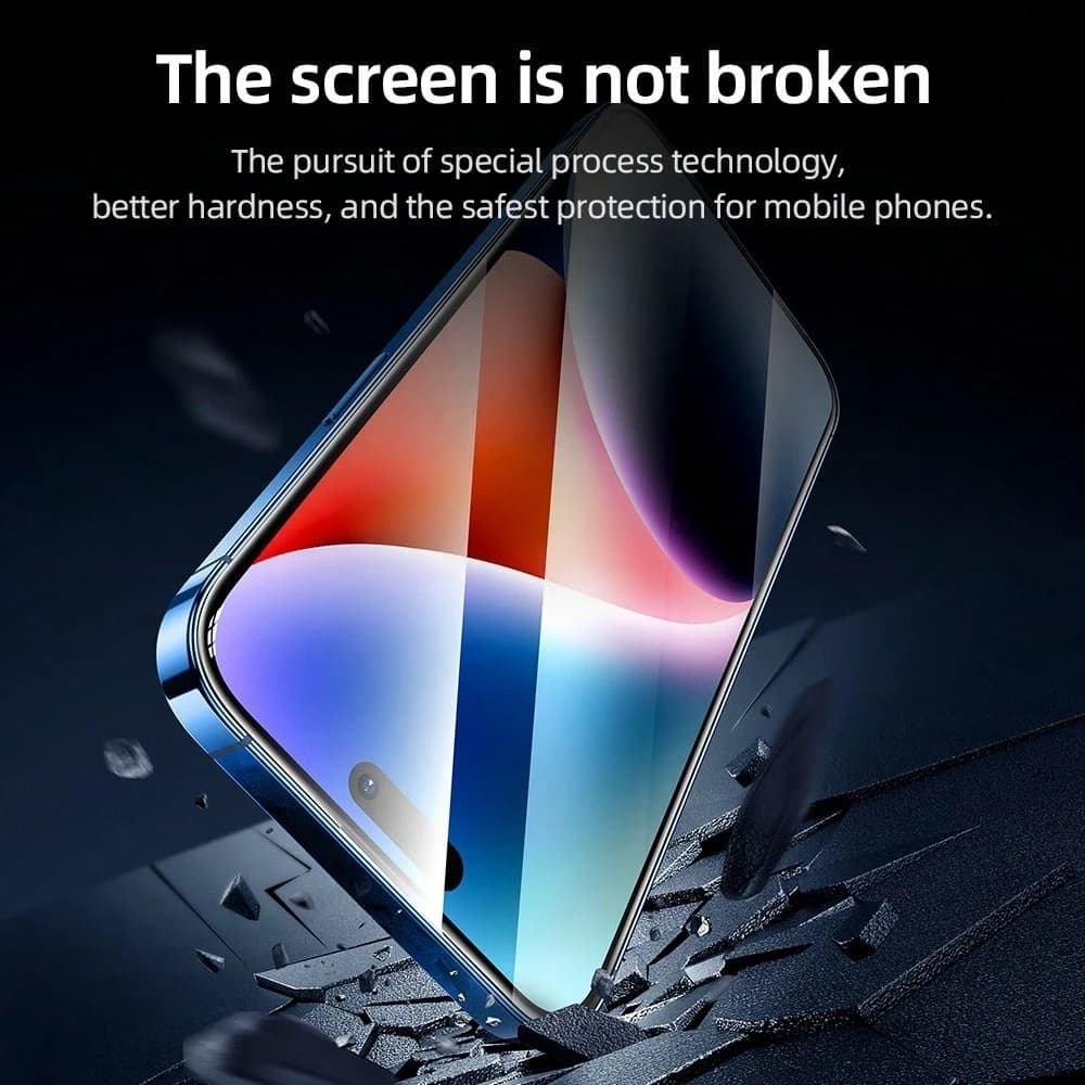 Blueo 3D ochranné sklo s aplikátorem pro iPhone 16 Pro Max iPhone 17 Pro Max černé - náhled 4