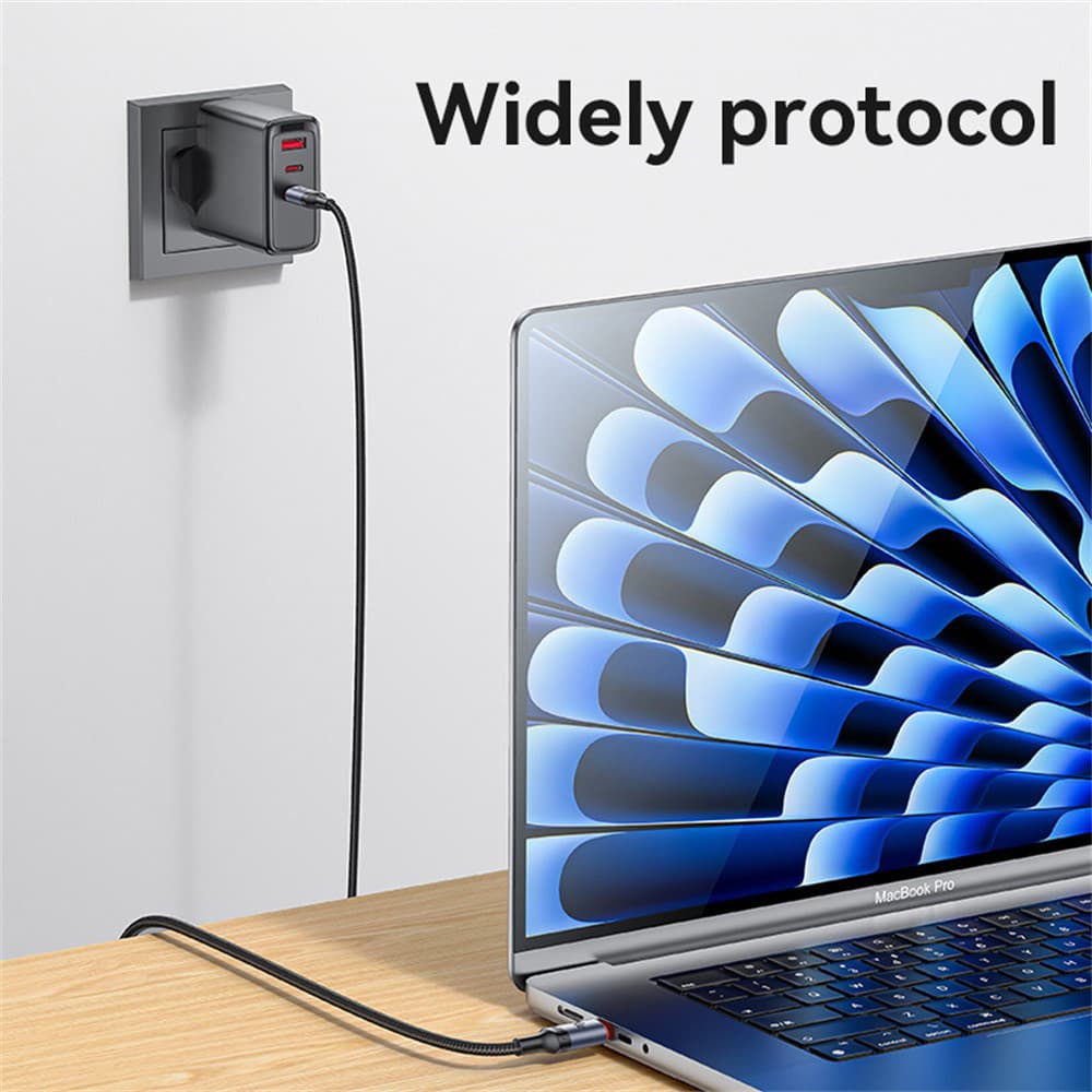 Yesido Data Cable CA185 Type-C na Type-C Rychlé nabíjení 1.2m černý - náhled 4