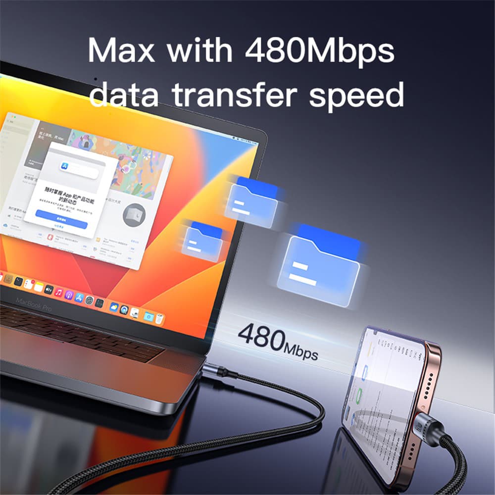 Yesido Data Cable CA181 Type-C na Type-C Rychlé nabíjení 1.2m Černá - náhled 4