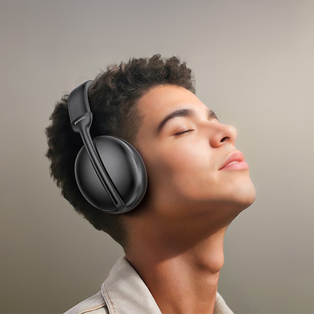 Yesido bezdrátová sluchátka EP08 s Bluetooth V5.3 mikrofonem černá - náhled 4
