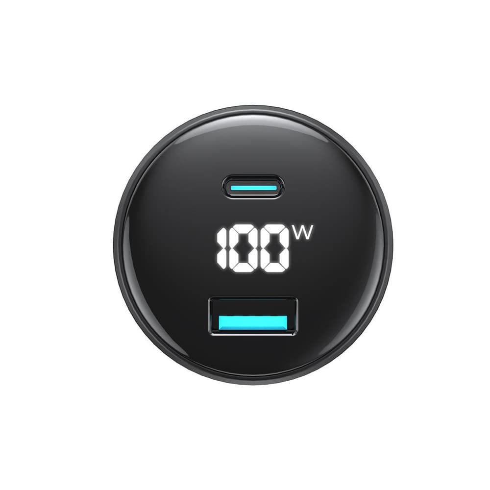 Havit Car Charger CC100W USB Type-C PD100W PC s digitálním displejem černý - náhled 4