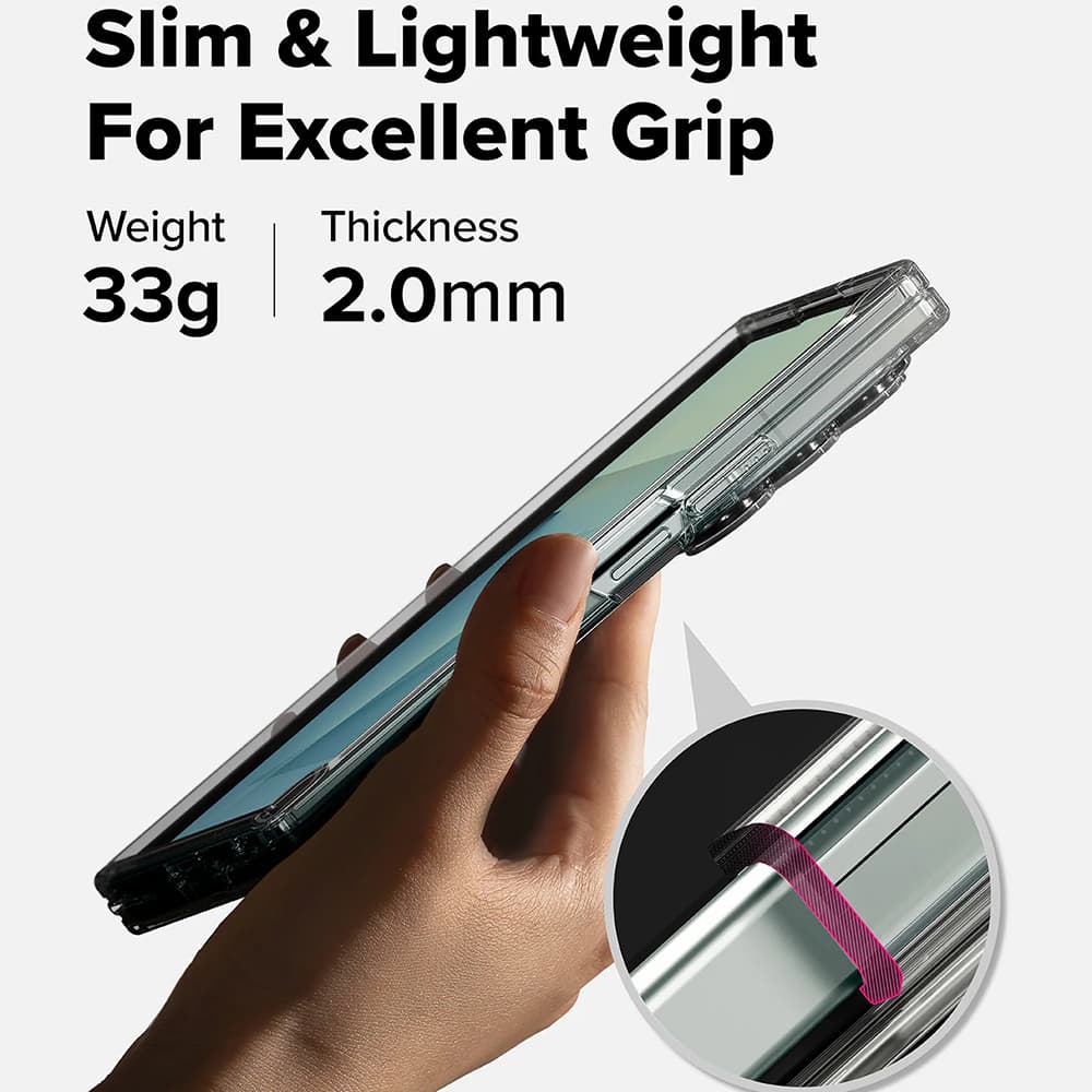 Ringke Fusion Samsung Galaxy Z Fold7 průhledný - náhled 4