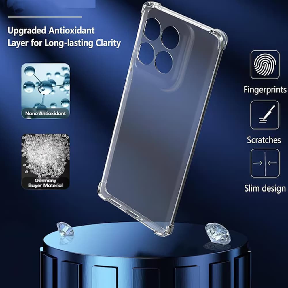 Techsuit Shockproof průhledný silikonový obal Motorola Moto G56 průhledný - náhled 4