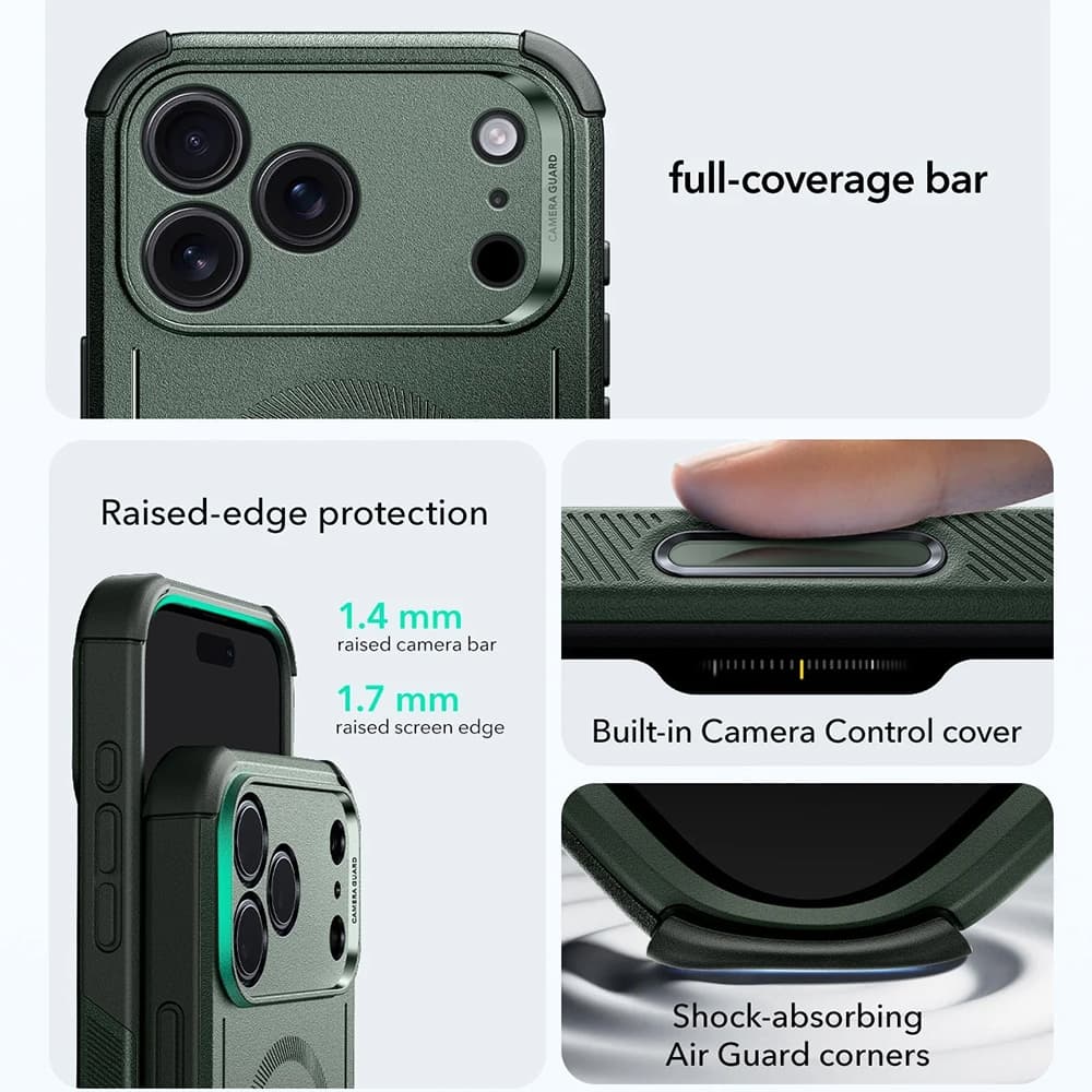 ESR Cyber Halolock pro iPhone 17 Pro Max zelený - náhled 4