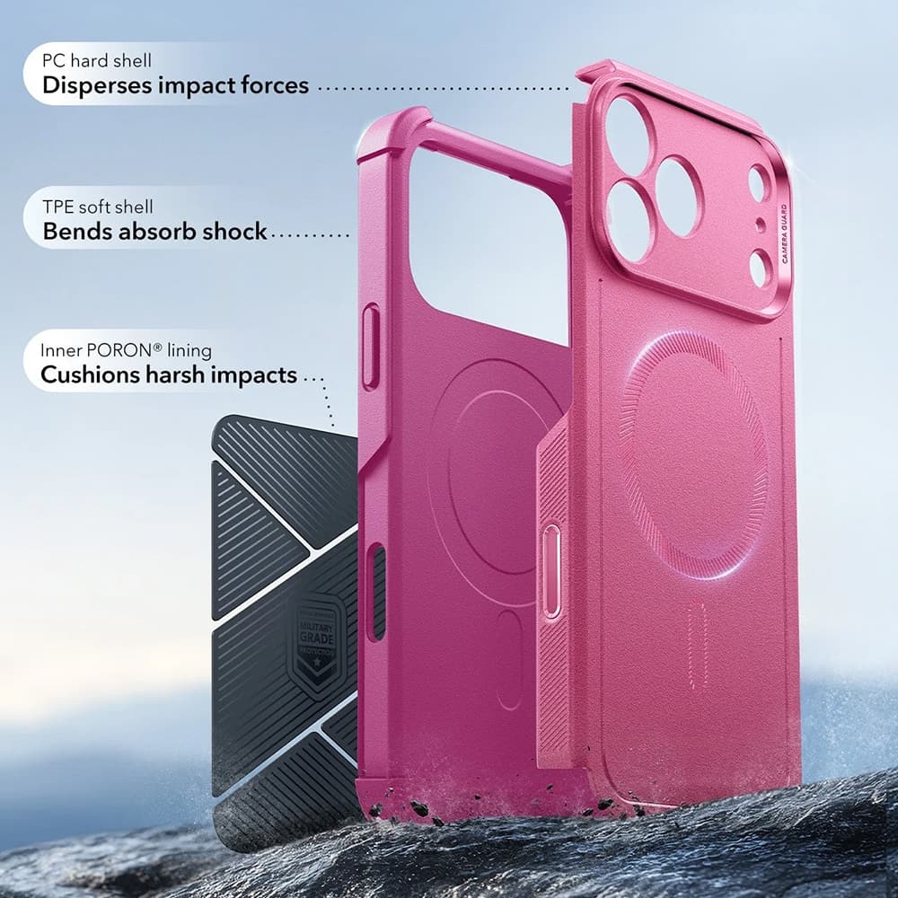 ESR Cyber Halolock pro iPhone 17 Pro růžový - náhled 4