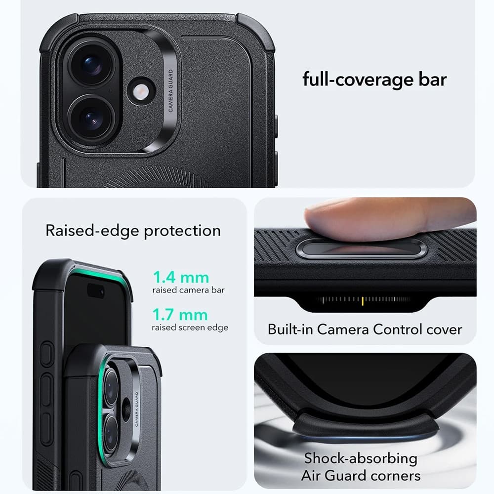 Pouzdro ESR Cyber Halolock pro iPhone 17 černé - náhled 4