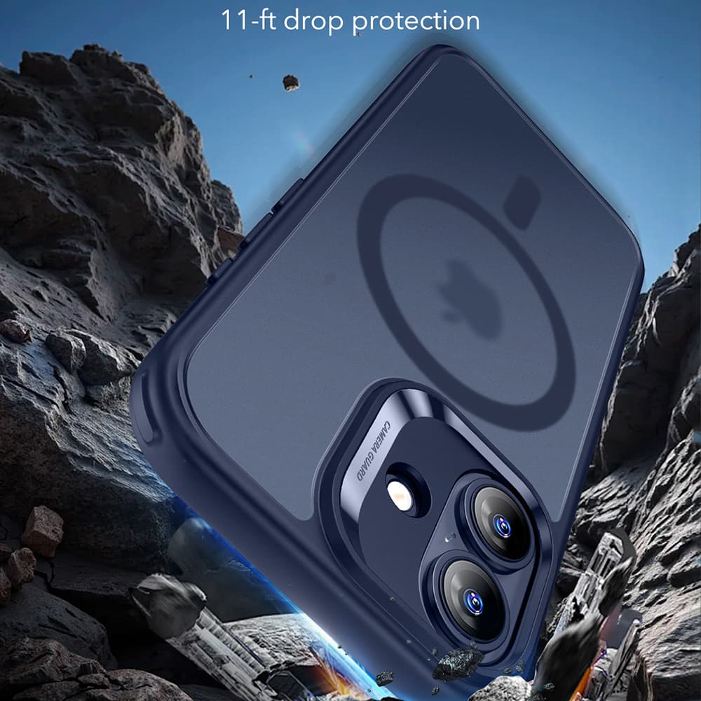 ESR Classic Hybrid HaloLock pro iPhone 17 v matné modré - náhled 4