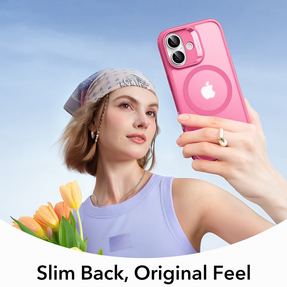 ESR Classic Hybrid HaloLock pro iPhone 17 v matně růžové - náhled 4