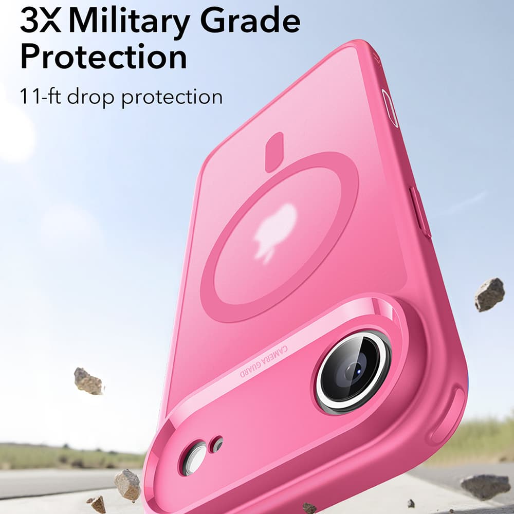 ESR Classic Hybrid HaloLock pro iPhone 17 Air Růžová Frosted - náhled 4