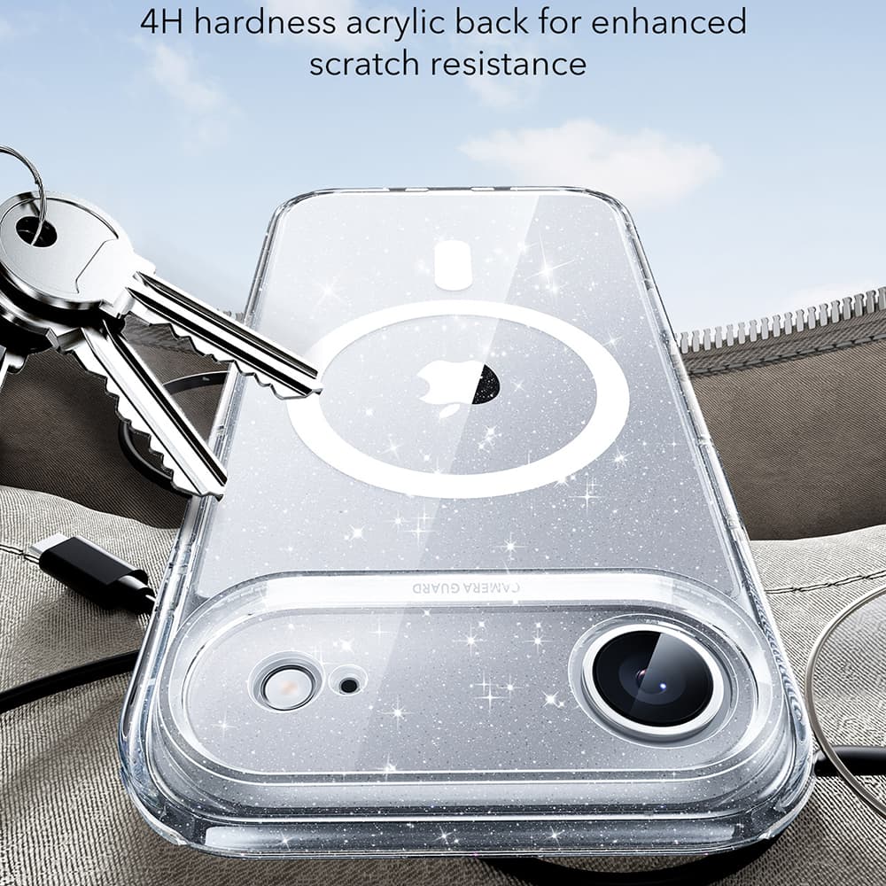 ESR Classic Hybrid HaloLock pro iPhone 17 Air čirý třpytivý - náhled 4