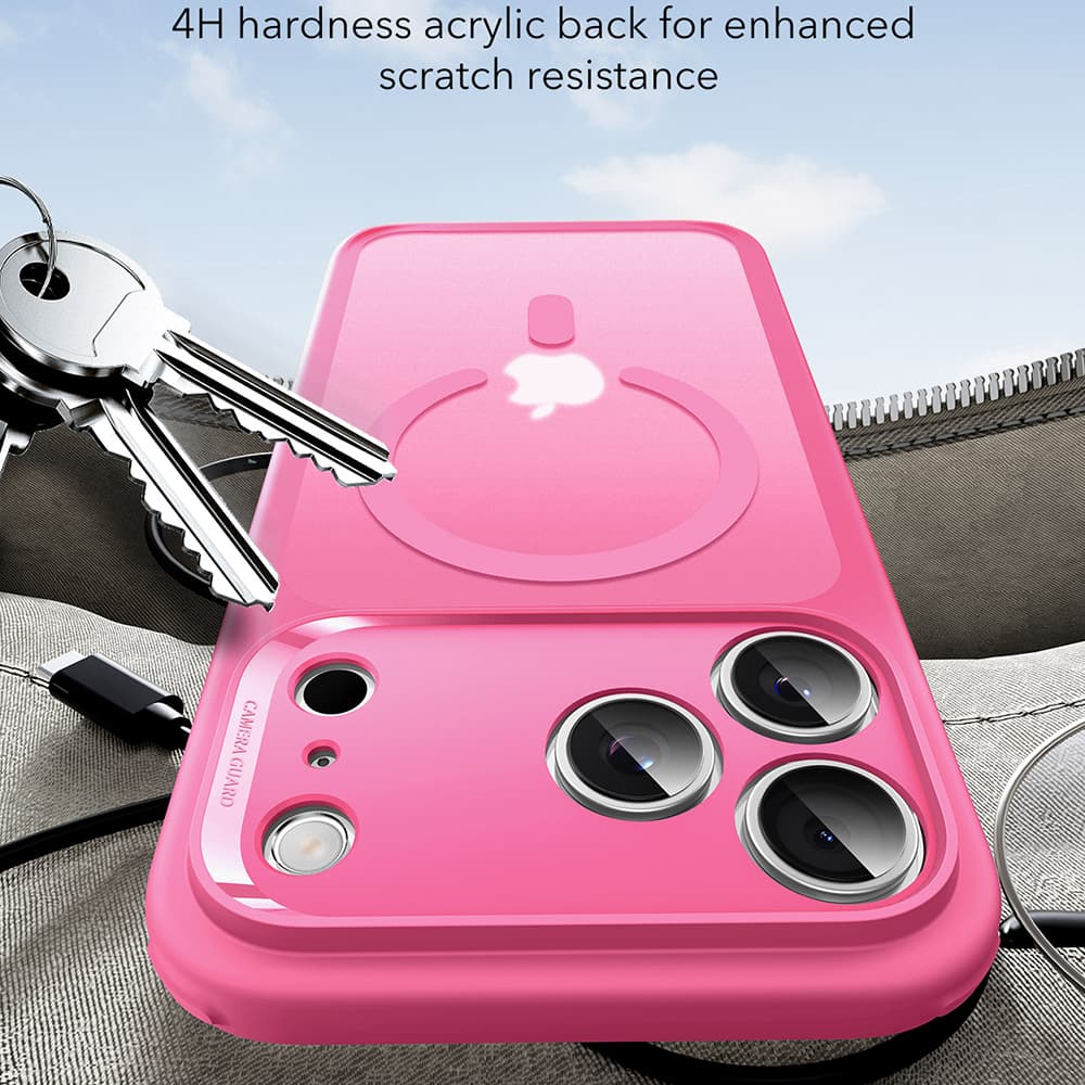 ESR Classic Hybrid HaloLock pro iPhone 17 Pro Max v růžové barvě - náhled 4