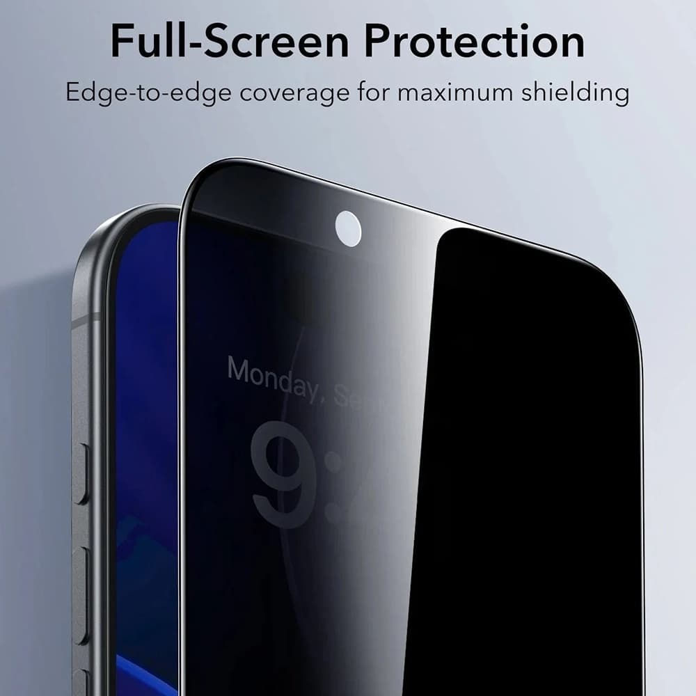 ESR Privacy Tempered Glass UltraFit (3 kusy) iPhone 17 Air černá - náhled 4