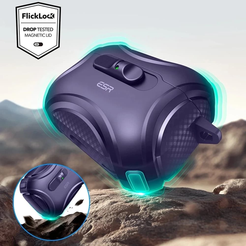 ESR Cyber FlickLock HaloLock pro Apple AirPods Pro 3 fialové - náhled 4