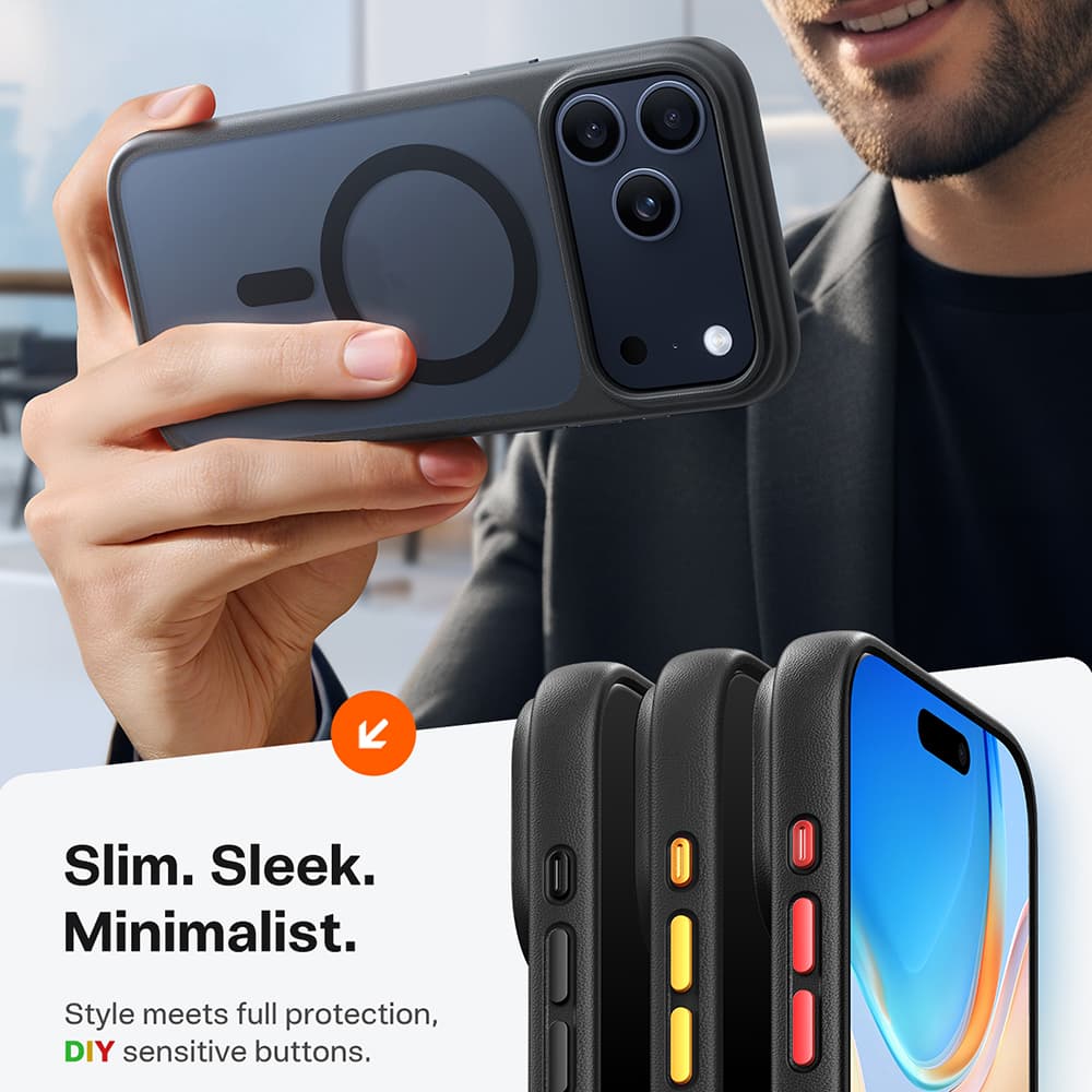 Torras Guardian Magnetic Series pro iPhone 17 Pro Max černý - náhled 4