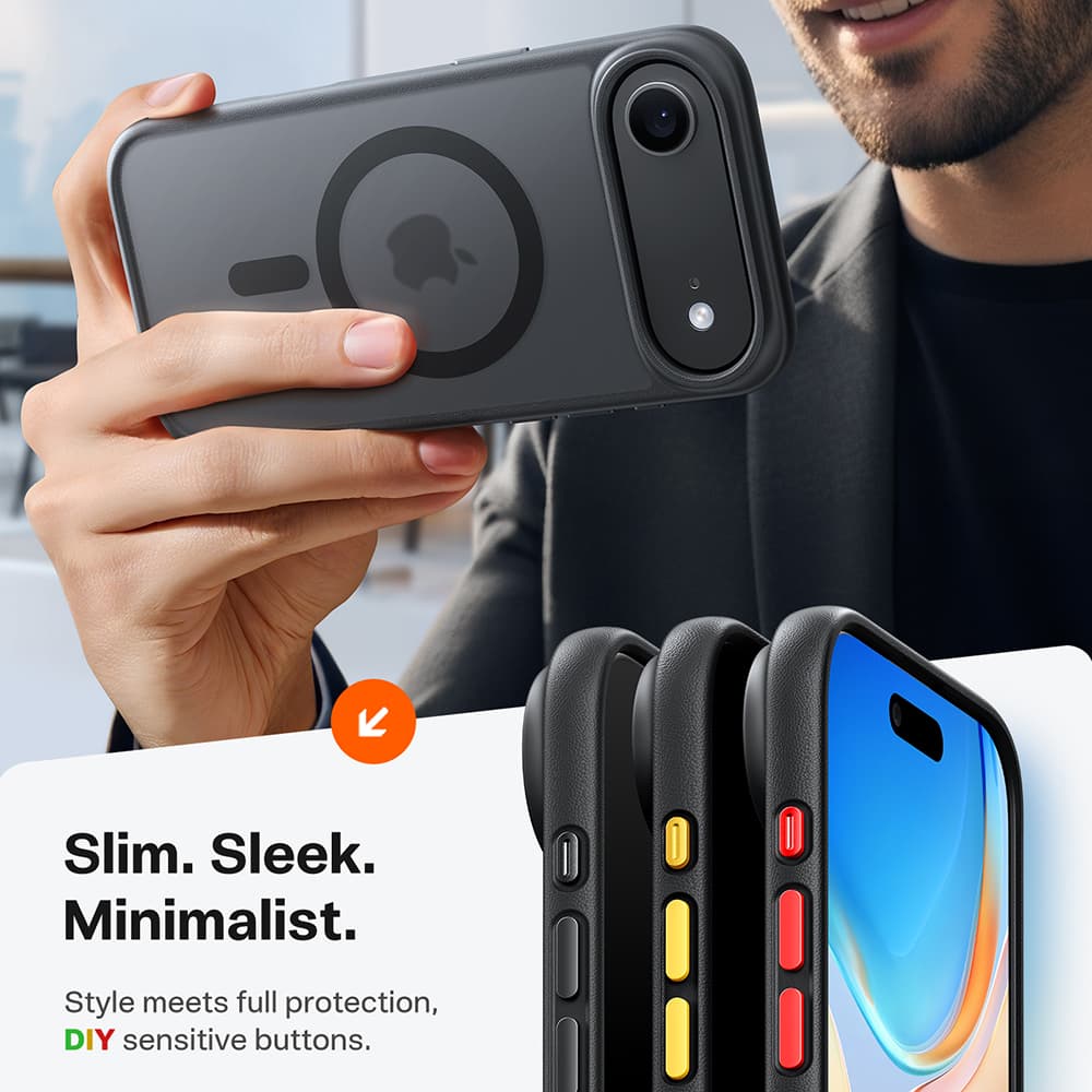 Torras Guardian Magnetic Series pouzdro pro iPhone 17 Air černé - náhled 4