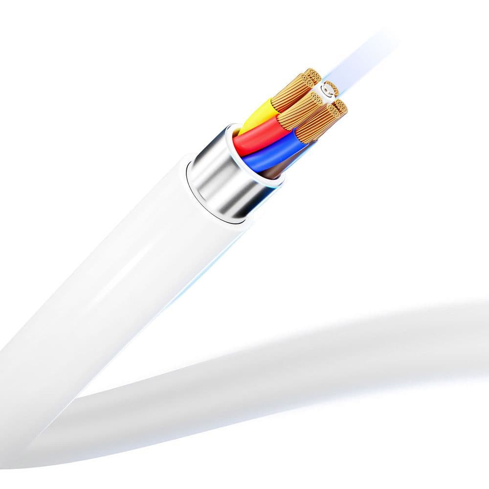 3mk Data Cable Hyper USB-C na USB-C 100W 5A 2m bílý - náhled 4