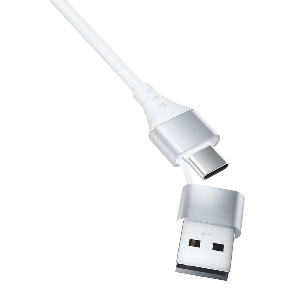 3mk 3in1 Datový kabel Hyper USB-A/C na USB-C/Micro-USB/Lightning 1.5m bílý - náhled 4