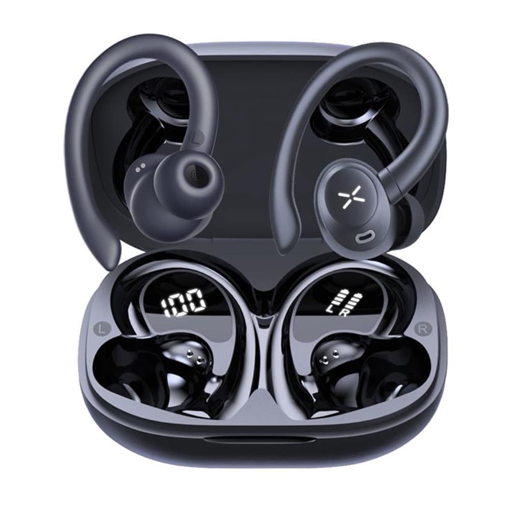 Techsuit – prémiová bezdrátová sluchátka AirTune 100 (CW4) – Bluetooth V5.4, 400mAh, IPX4 – černá - náhled 4
