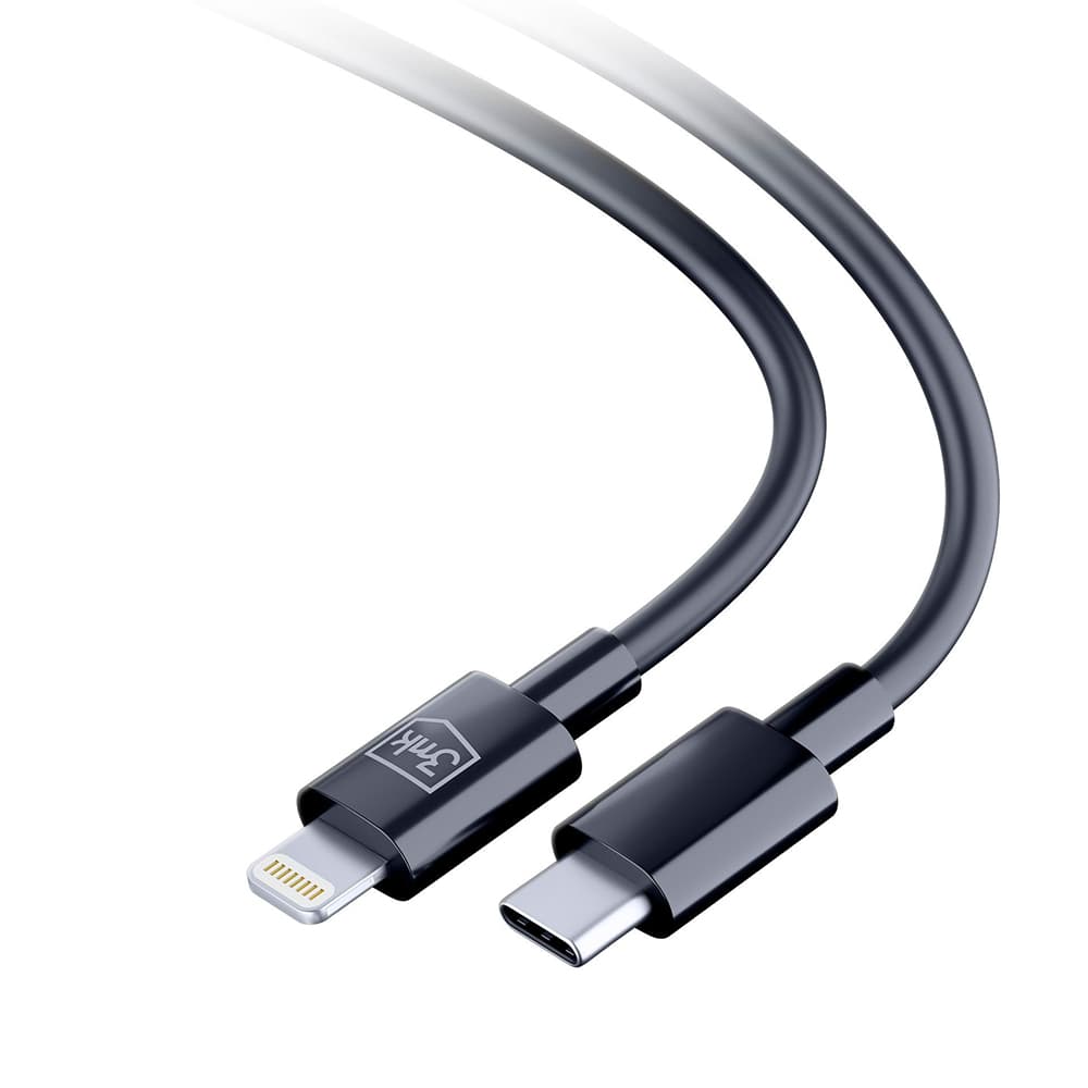 3mk Data Cable Hyper USB-C na Lightning 20W 5A 1.2m černý - náhled 4