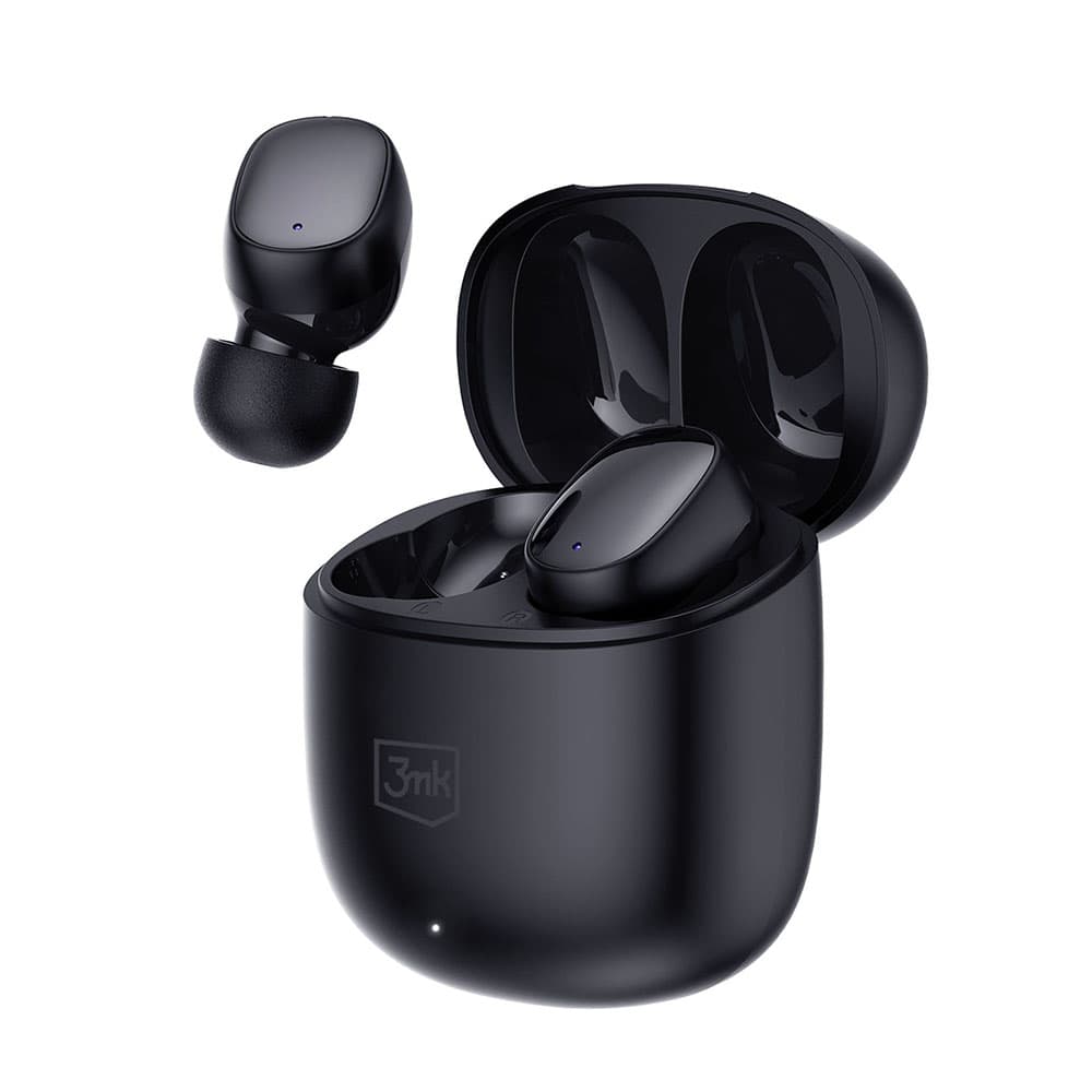 3mk Wireless Headphones FlowBuds Bluetooth V5.3 Hi-Fi Černé - náhled 4