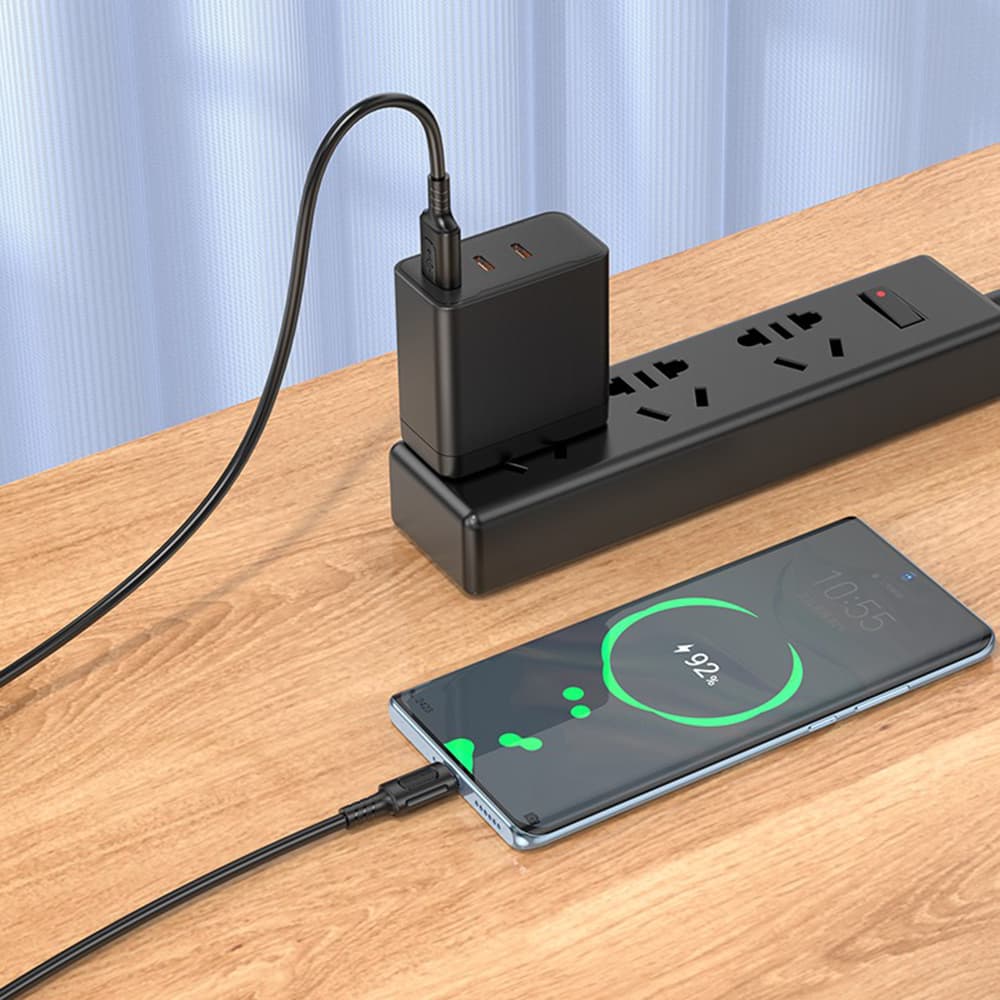 Borofone datový kabel Feliz Series BX111 USB na Type-C 60W 1m černý - náhled 4