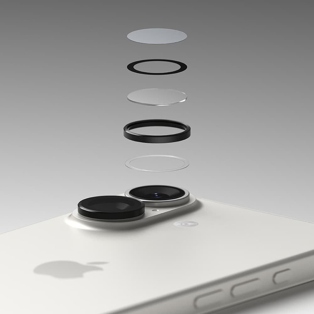 Ringke ochranné sklo na čočku fotoaparátu iPhone 17 černé - náhled 4