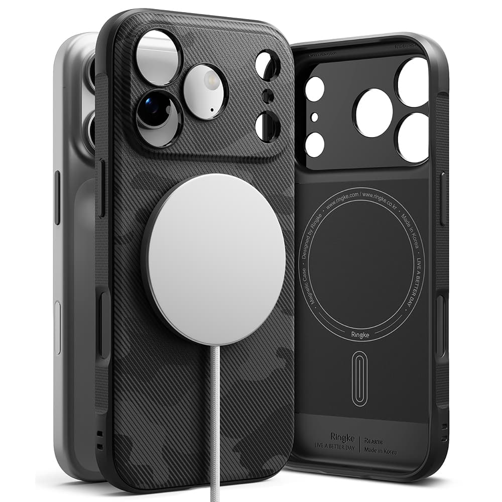 Ringke Onyx MagSafe pro iPhone 17 Pro Max maskáčově černý - náhled 4