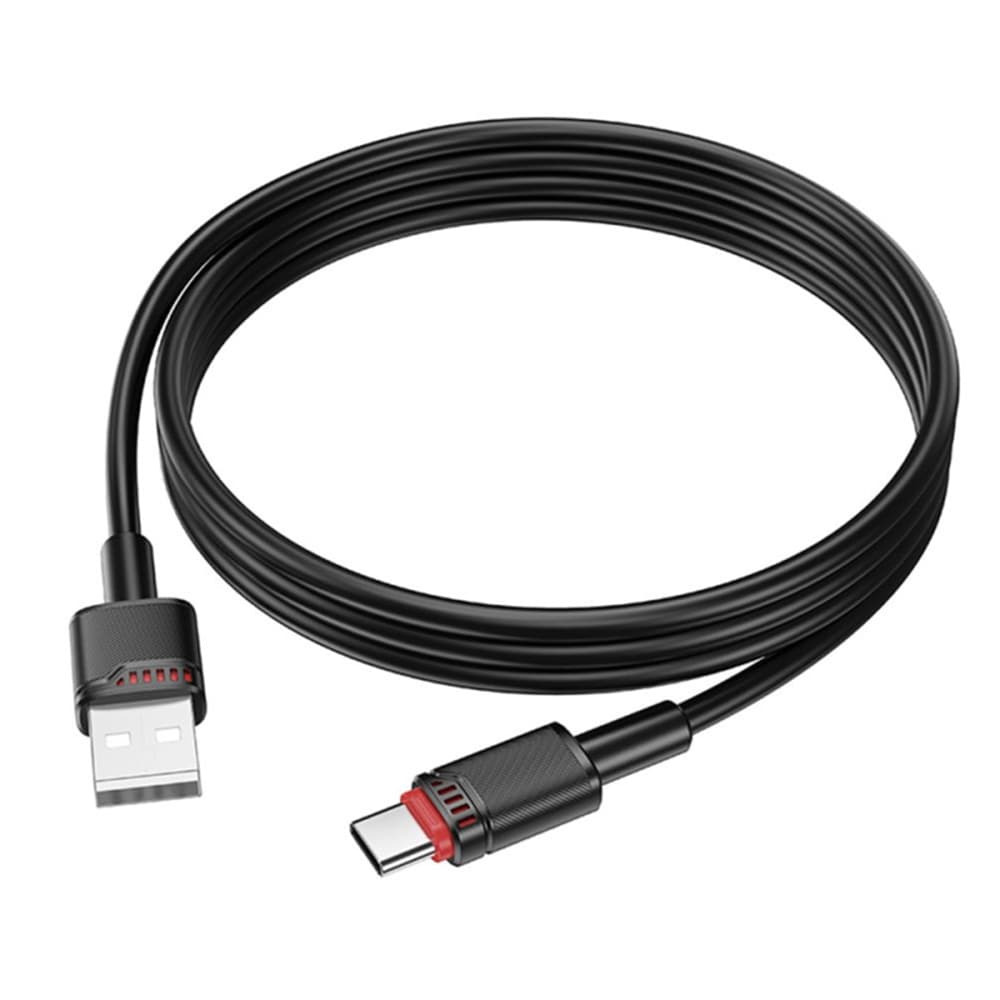 Borofone datový kabel Beneficio Series BX110 USB na Type-C rychlé nabíjení 3A 1m černý - náhled 4