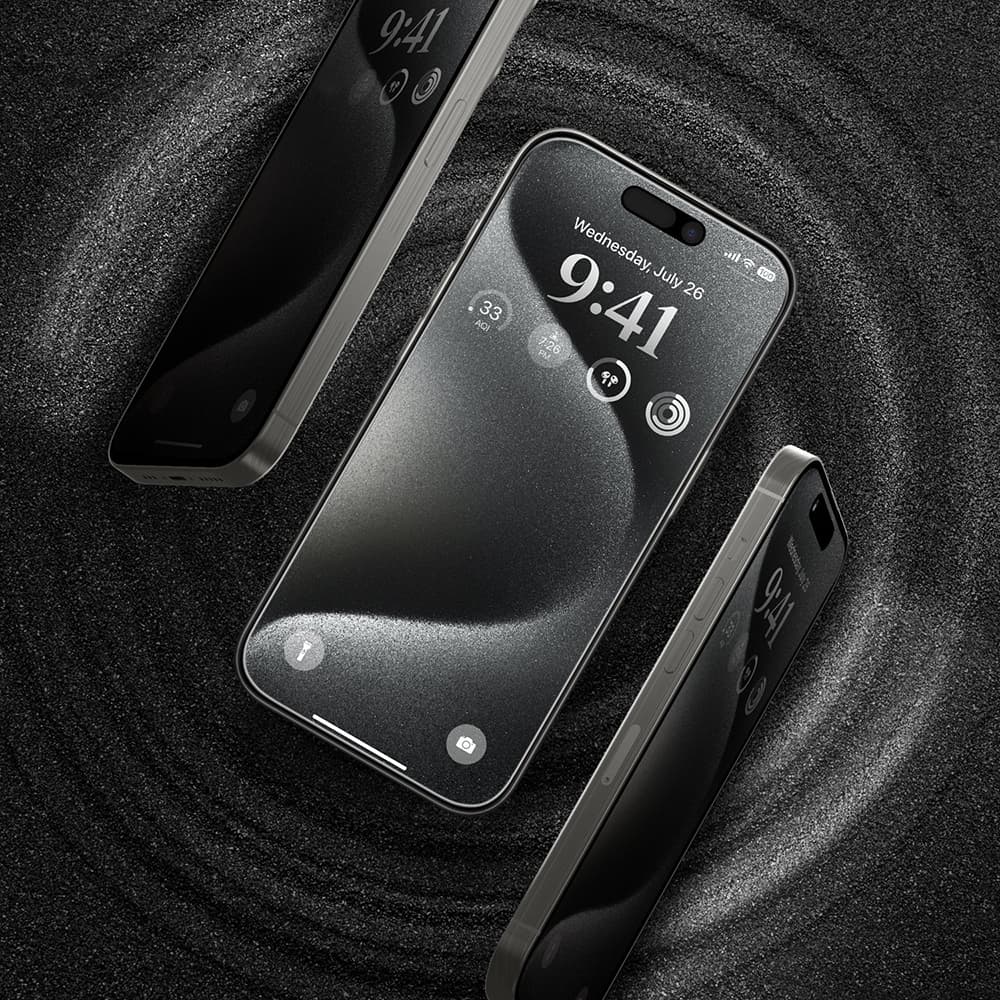 ANANK 2.5D 5X Zesílený 180° Ochranný filtr soukromí iPhone 17 černý - náhled 4