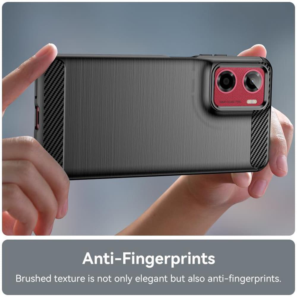 Pouzdro Techsuit Carbon Silicone pro Motorola Moto G05 E15 černé - náhled 4