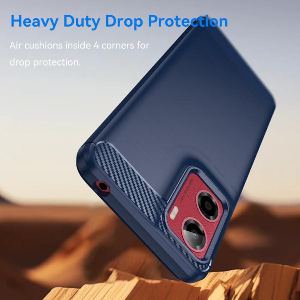 Pouzdro Techsuit Carbon Silicone pro Motorola Moto G05 E15 modré - náhled 4