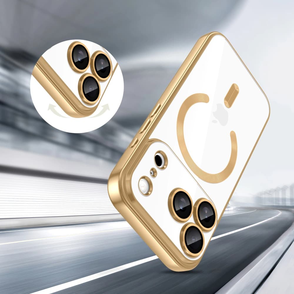Techsuit Luxury Crystal MagSafe pro iPhone 17 Pro červený - náhled 4