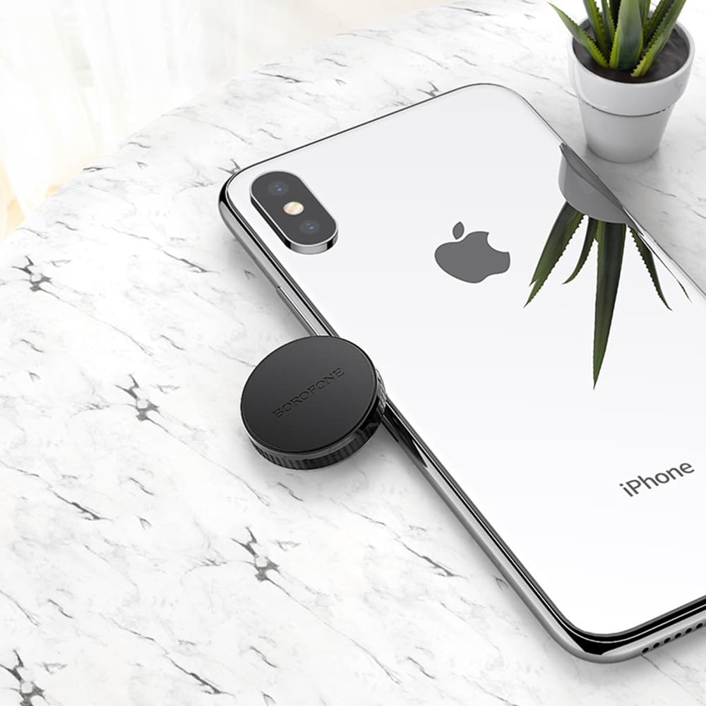 Borofone držák do auta BH7 na palubní desku magnetický hliníkový černý - náhled 4