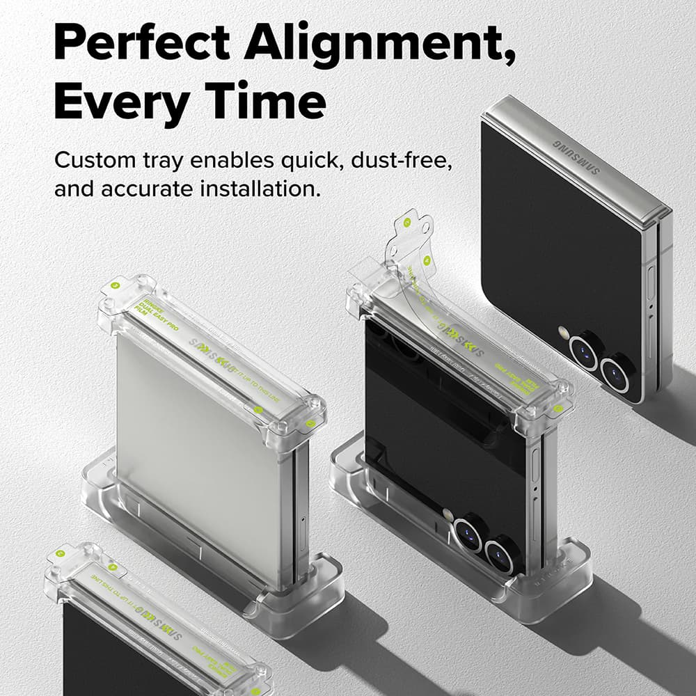 Ringke Hinge Dual Easy Pro Film (2 ks) Samsung Galaxy Z Flip7 průhledný - náhled 4