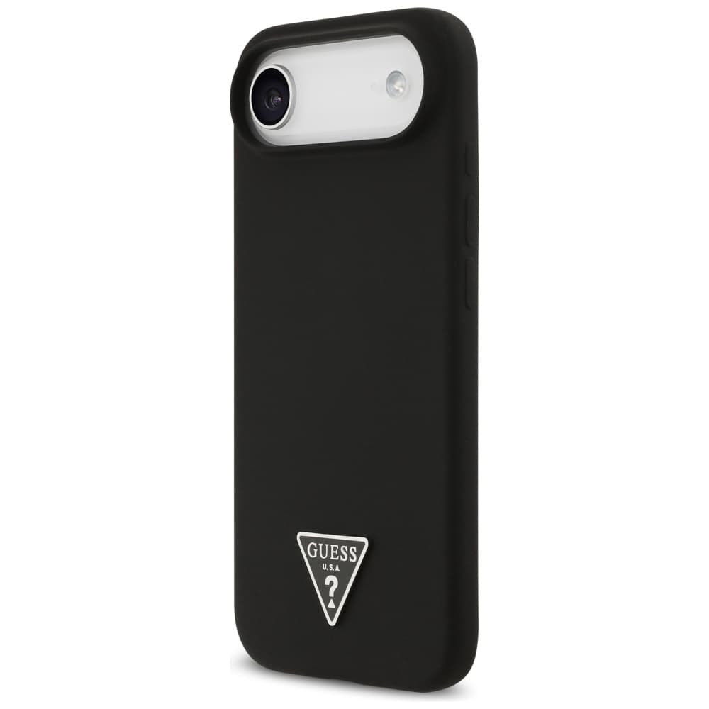 Guess Silicone Triangle Logo MagSafe iPhone 17 Air Černý - náhled 4