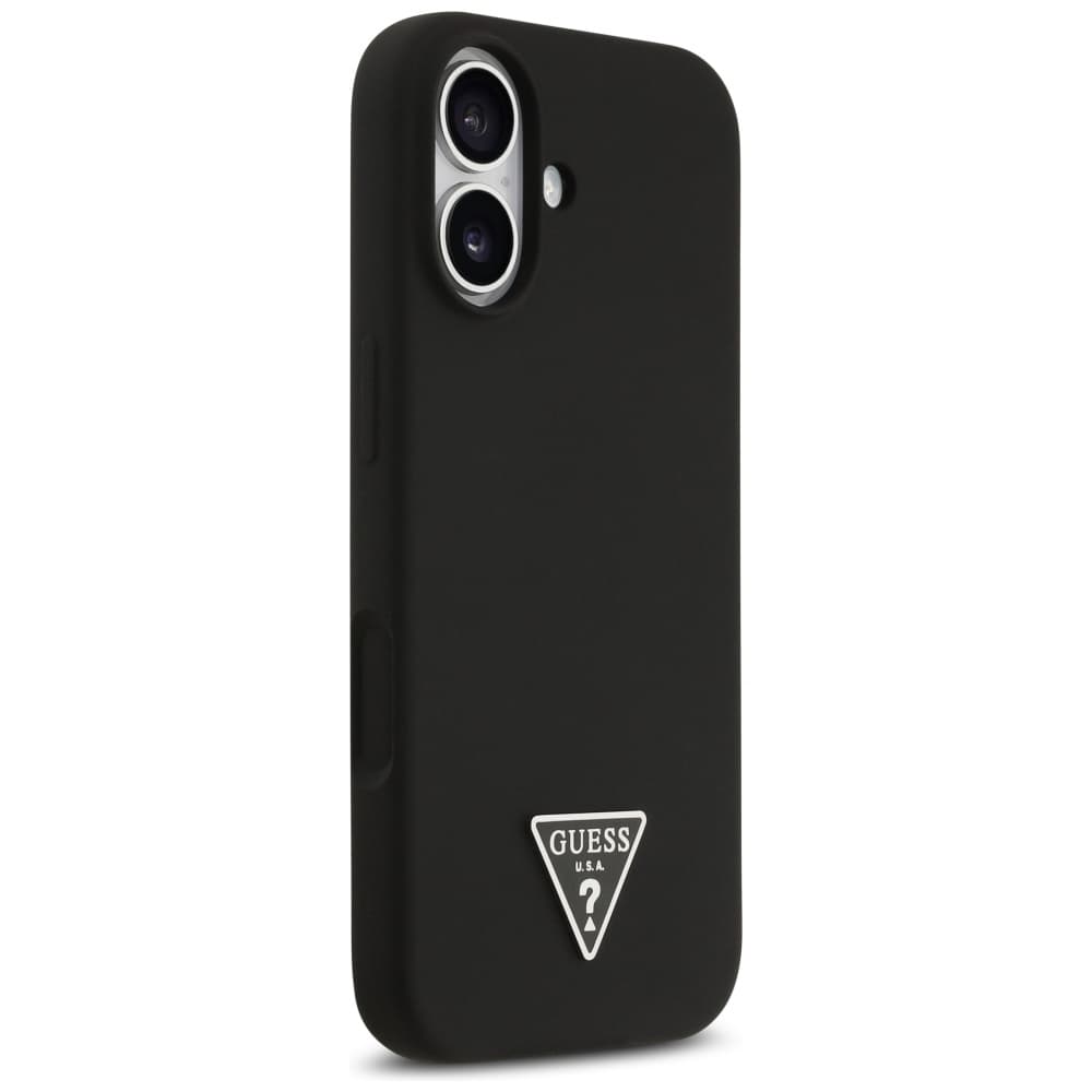 Guess Silicone Triangle Logo MagSafe GUHMP17SSCTRLMK iPhone 17 černý - náhled 4