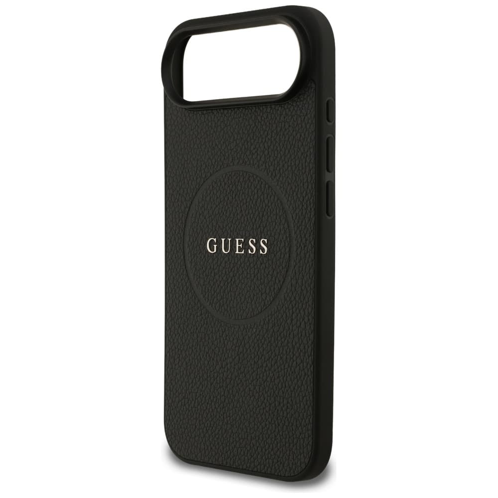 Guess Grained Gold Ring MagSafe GUHMP17MPGHSMMK iPhone 17 Air Černý - náhled 4