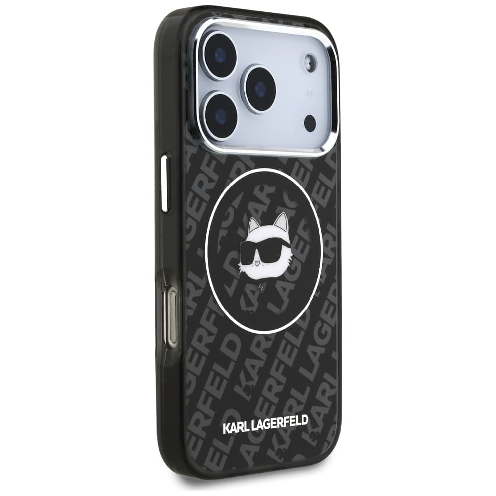 Karl Lagerfeld IML MagSafe iPhone 17 Pro Černá Choupette's Head - náhled 4