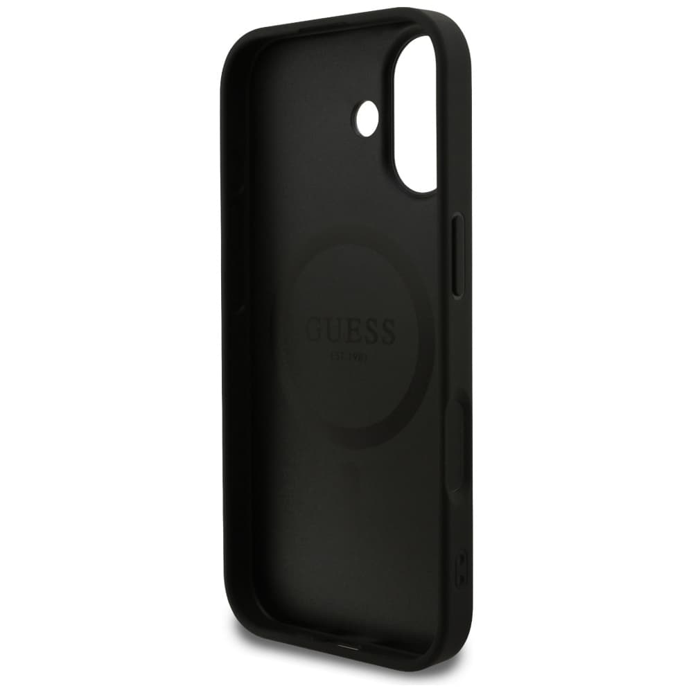Guess 4G Ring Classic Logo MagSafe iPhone 17 černý - náhled 4