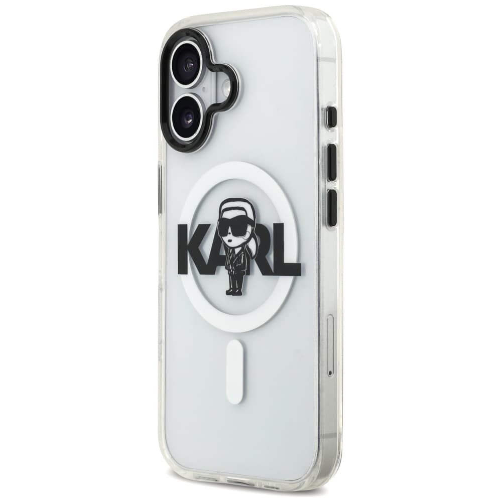 Karl Lagerfeld IML MagSafe Sketch Logo iPhone 17 průhledný Karl - náhled 4