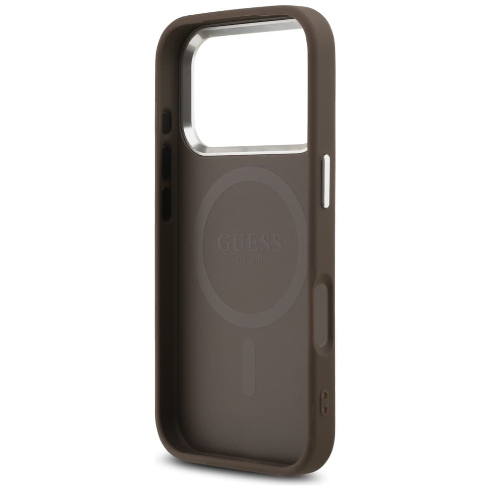 Guess Hardcase 4G Classic Logo MagSafe iPhone 17 Pro Max hnědý - náhled 4