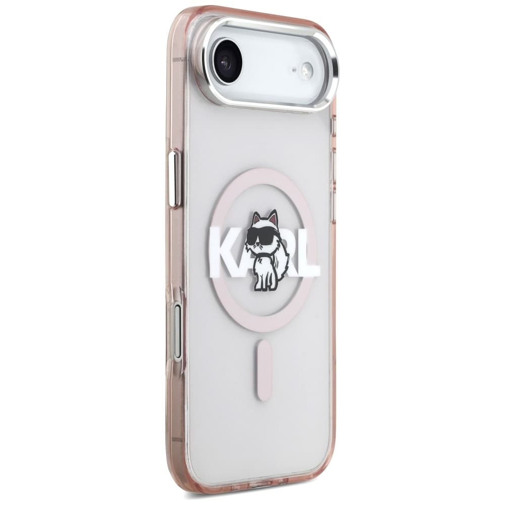 Karl Lagerfeld IML MagSafe Sketch Logo iPhone 17 Air Růžová Choupette - náhled 4