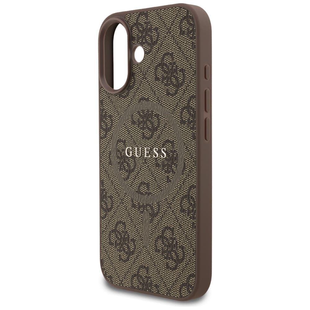 Guess 4G Ring Classic Logo MagSafe GUHMP17SG4GFRW iPhone 17 hnědý - náhled 4