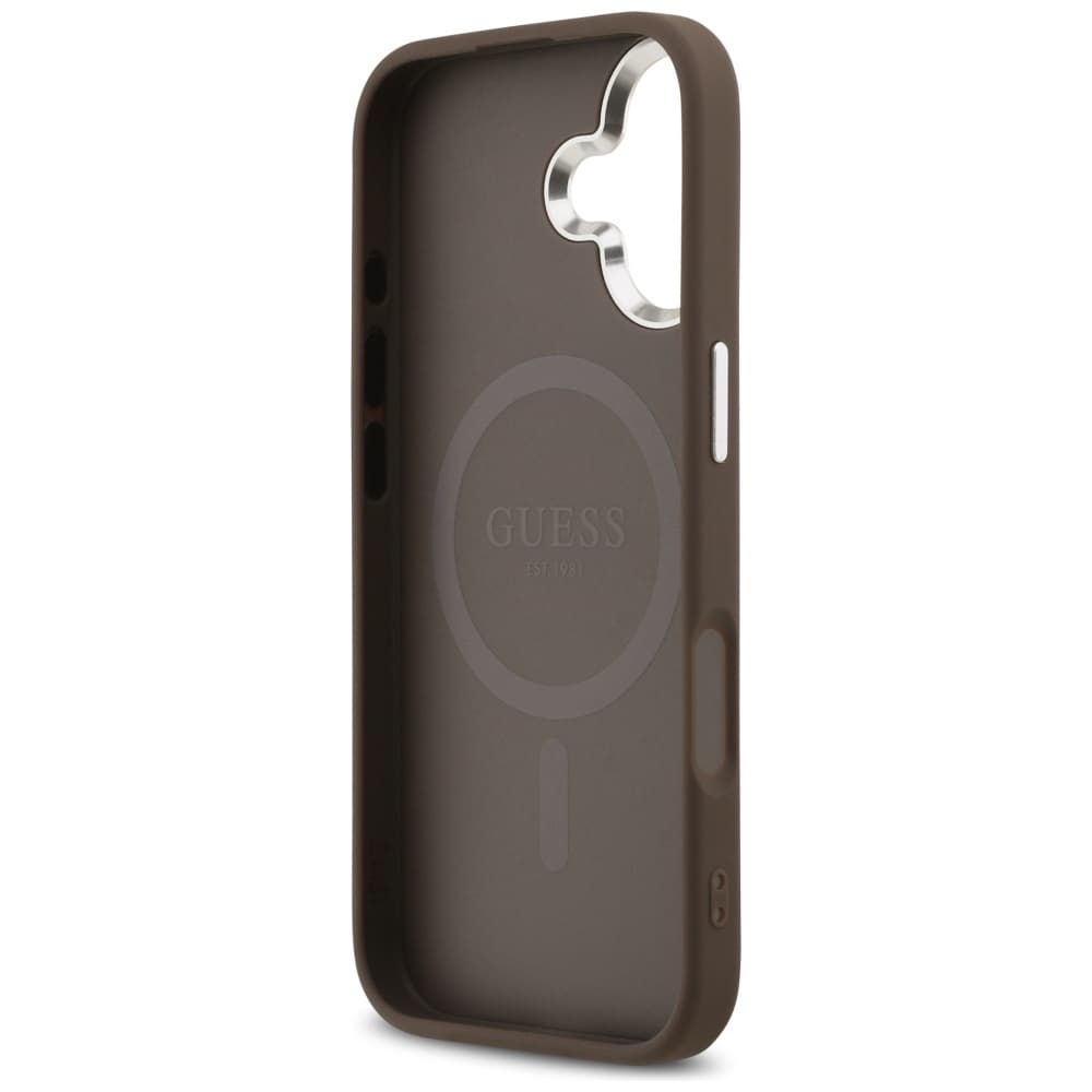 Guess Hardcase 4G Classic Logo MagSafe iPhone 17 Hnědý - náhled 4