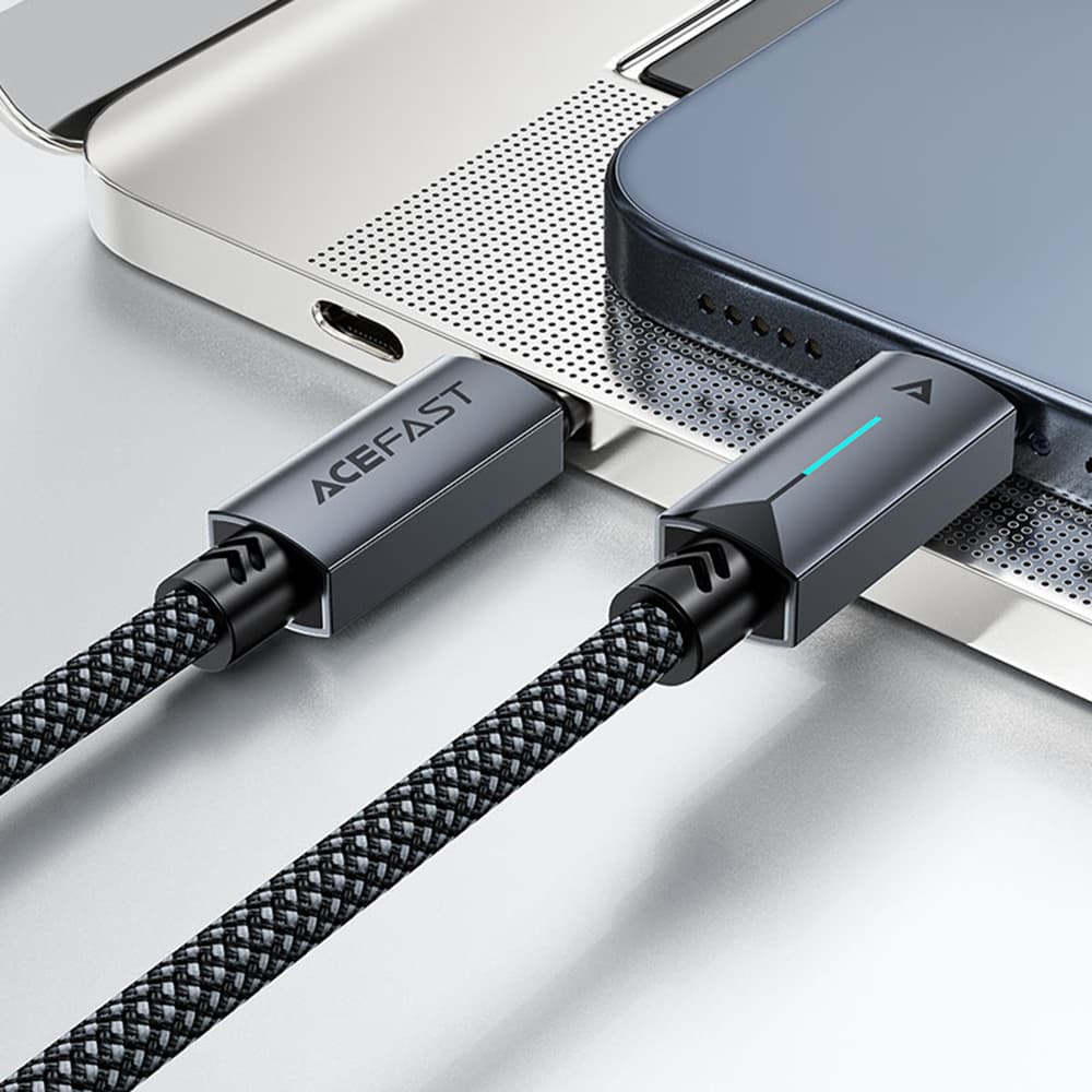 Acefast Datový kabel C19-03 Type-C na Type-C Rychlonabíjecí 1.2m černý - náhled 4