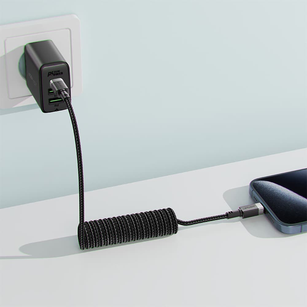 Acefast Data Cable C14-03 Rychlonabíjecí Type-C na Type-C 1.2m černý - náhled 4