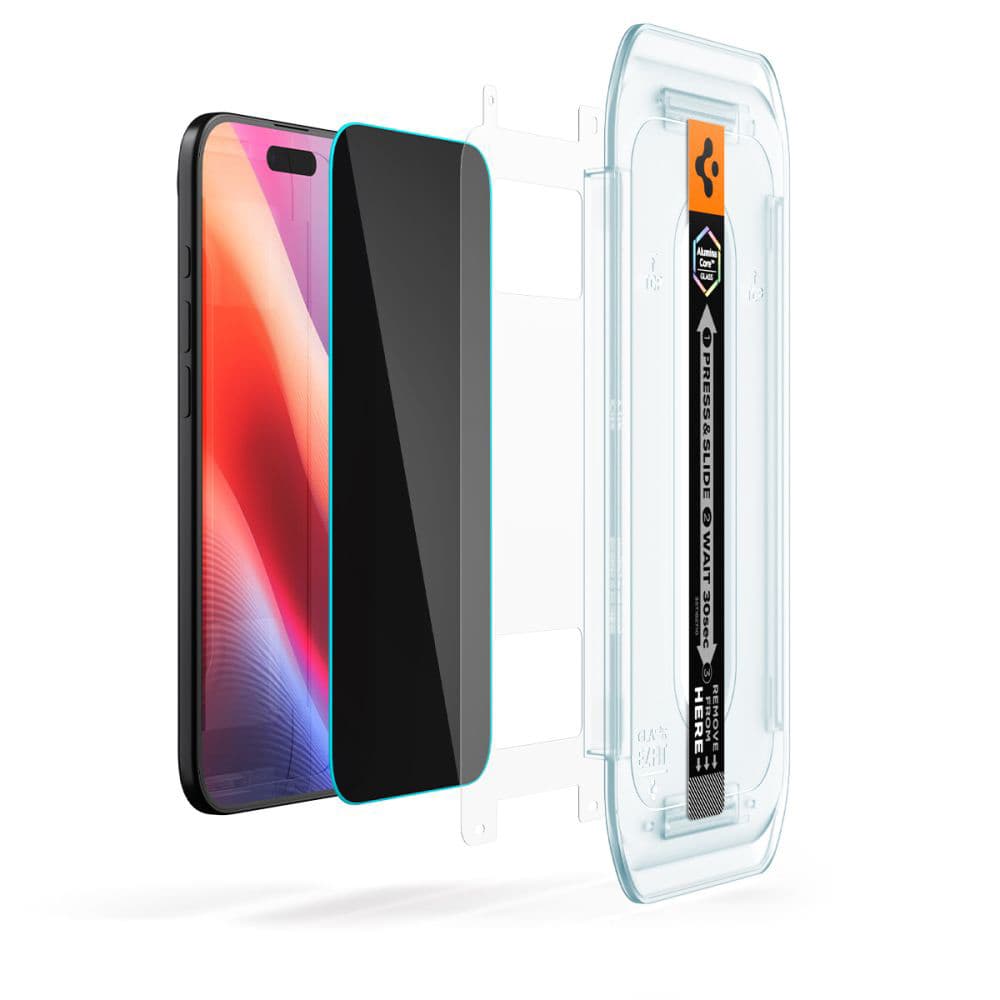Spigen Glas.tR EZ-FIT 2 ks iPhone 17 Air Privacy černá - náhled 4