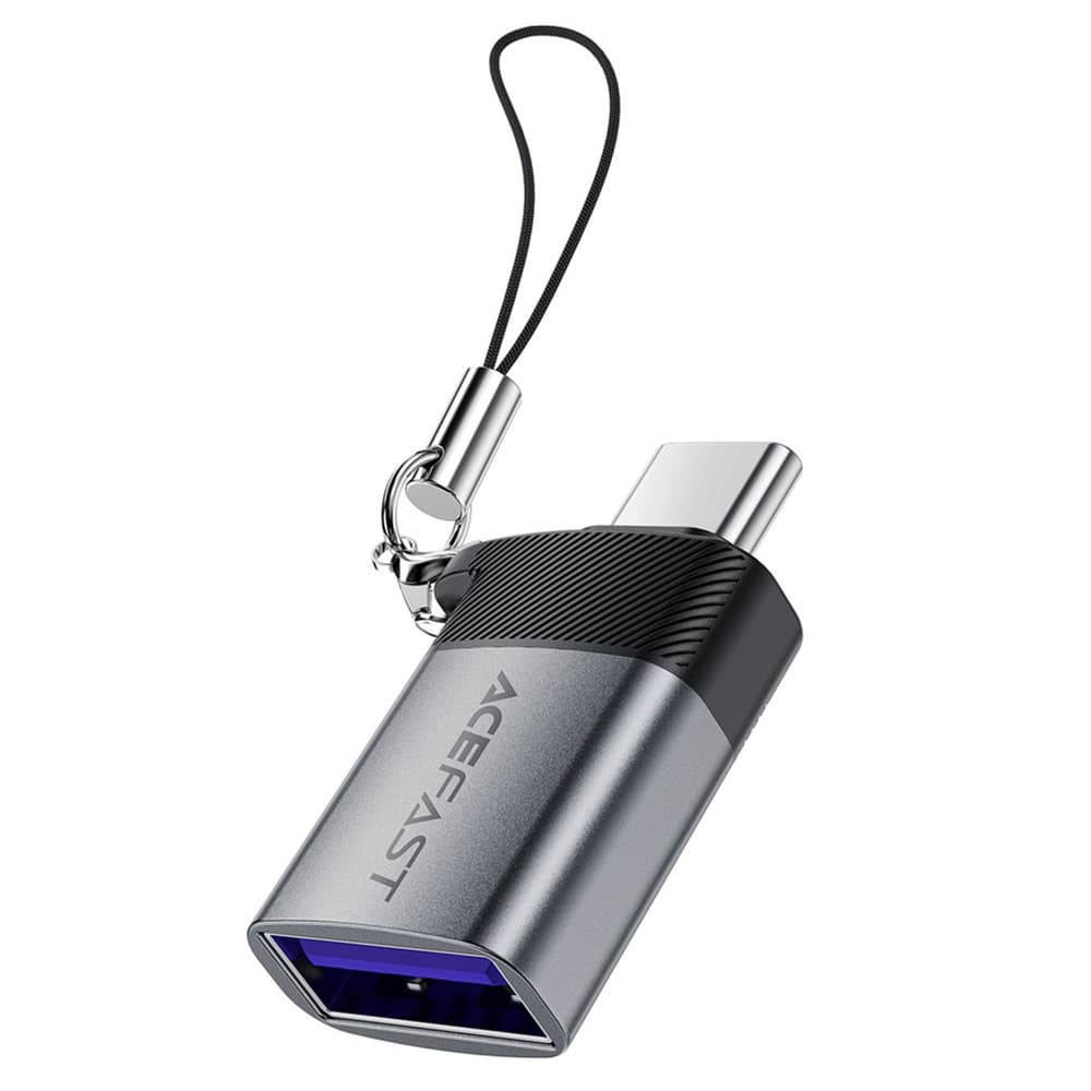 Acefast Adaptér J7 s funkcí OTG USB na Type-C 10Gbps Rychlé nabíjení Kovově šedá - náhled 4